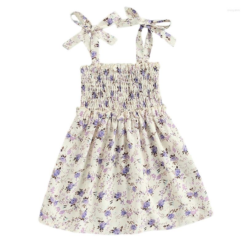 

Girl Dresses Summer Toddler Dress Baby Girls Fashion Floral Sleeveless Cupcake Princess Children's Clothing, Sh-322
