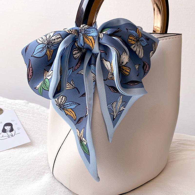 

Scarves Fashion Hairband Neck Scarf For Women Long Skinny Neckerchief Cute Hair 10 100CM Print Wrist Ribbon Bag Ladies