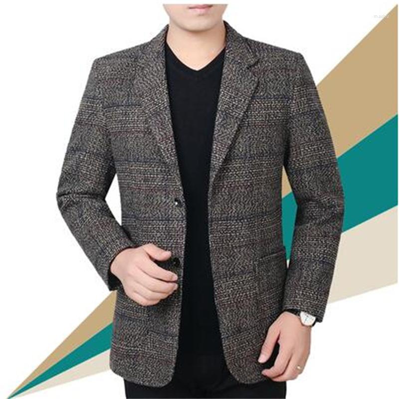 

Men' Suits Middle-aged Jacket Men Blazer Business Casual Masculino Slim Fit Casaco Jaqueta Masculina Autumn Winter Thicken Coats Mens Suit