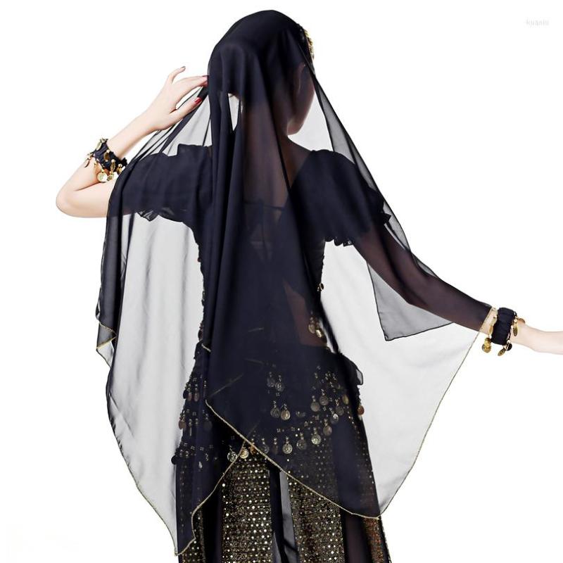 

Stage Wear Dance Scarf Head Veil Belly Accessory Performance Costumes Halloween Cosplay Chiffon, Royal blue