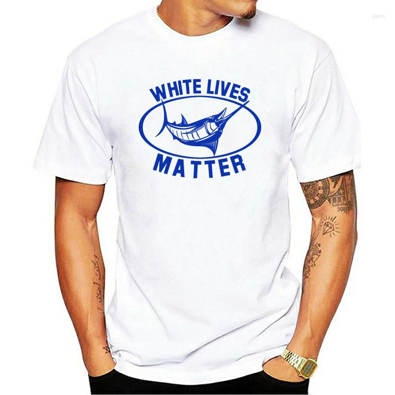 

Men' T Shirts White Marlin Lives Matter Men Summer Casual Short Sleeve Tops Printed Cotton Boys Shirt, Beige