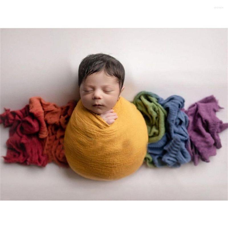 

Blankets Toddler Wraps Pography Mat Born Swaddle DIY Blanket Baby Po Props Long Ripple, Dark rainbow