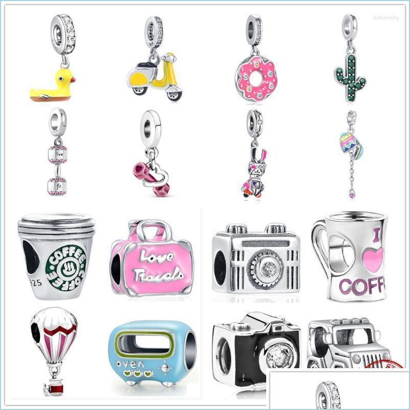 

Other Other Sier Duck Dumbbell Coffee Camera Car Pendant Diy Fine Beads Fit Original Charms 925 Bracelet Jewelryother Otherother Bri Dh9Md