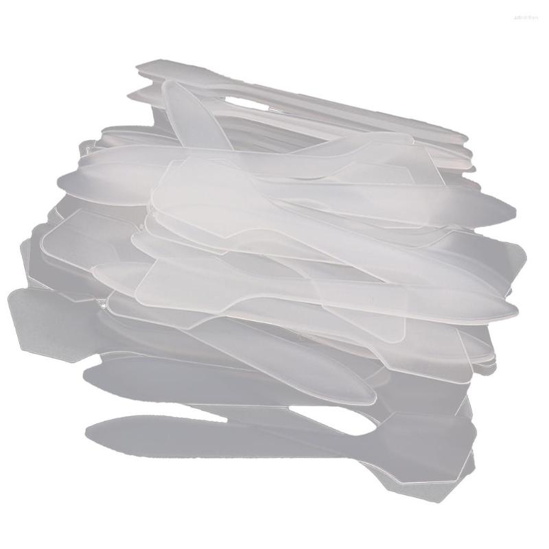 

Makeup Brushes 100 PCS Mini Disposable Cosmetic Spatula Scoop Mask Spoon Cream Eye Stick