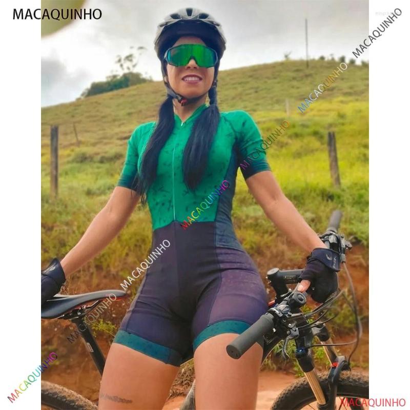 

Racing Sets Brazil Products Women's Cycling Jersey Green Professional Triathlon Bike Jumpsuit Cyclist Clothing Short Sleeve Set, 4419