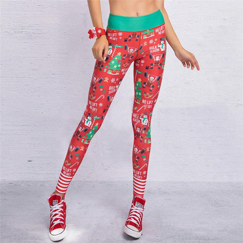 

Women' Leggings 13 Colors 2022 Christmas Printing Sexy Hip Elastic High Waist Push Up Legging Breathable Merry Pants, Nx060