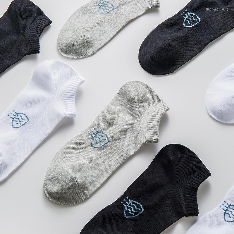 

Men's Socks 3Pairs/lot Men Cotton Summer Breathable Anti-Bacteria No Show Boat Solid Short For Male LANGSHA, 1439 3pairs