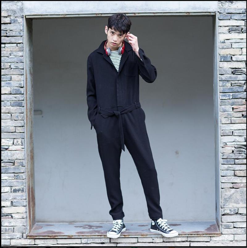 

Men' Pants -4xl 2022 Original Design Autumn And Winter Casual Men' Black Bodysuit Nightclub Hairstylist Overalls Singer Costumes