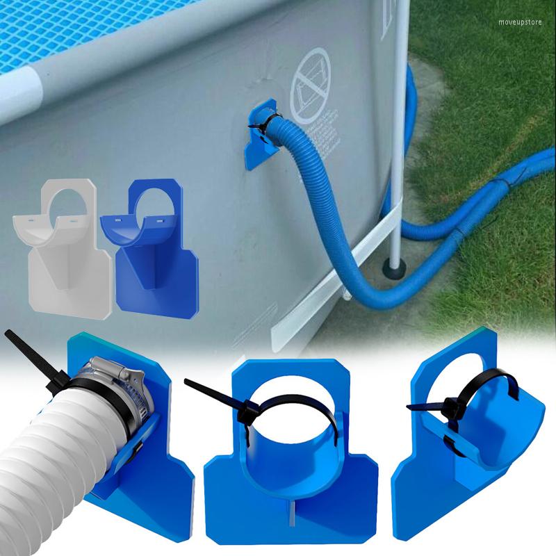 

Pool Swimming Pipe Holder Mount Supports Pipes 30-38mm For Intex Above Ground Hose Outlet With Cable Tie Accessories