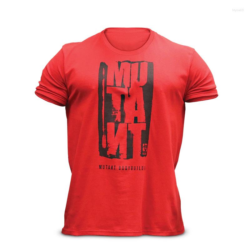

Men's T Shirts Men Gym Shirt 2022 Style Cotton Fitness Casual Print Short Sleeve T-Shirt Man Bodybuilding Skinny Tee Tops Clothing, Black