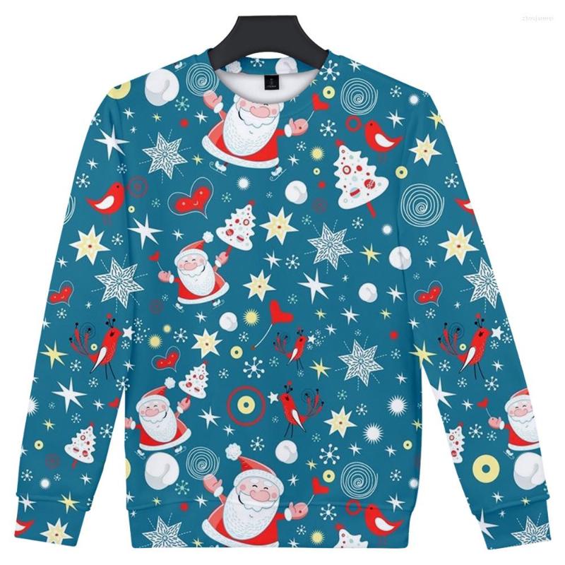 

Men's Hoodies Luxury Hip Hop Casual Round Neck Sweatshirt Christmas Clothes Fashion Shirt 3D Long Sleeve, Yh02