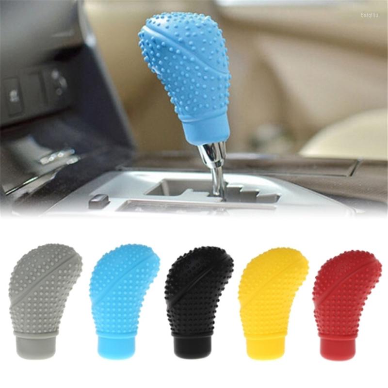 

Interior Accessories Auto Manual Car Gear Shift Collars Anti Slip Silicone Automatic Shifter Lever Knob Dust Proof Cover Protector
