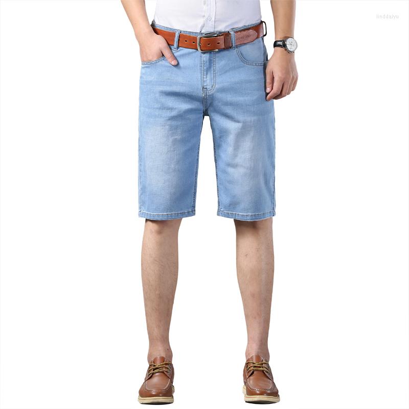 

Men's Jeans 2022 Brand Summer Men's Stretch Short Fashion Casual Slim Fit High Quality Elastic Denim Shorts Male Clothes, 517-blue