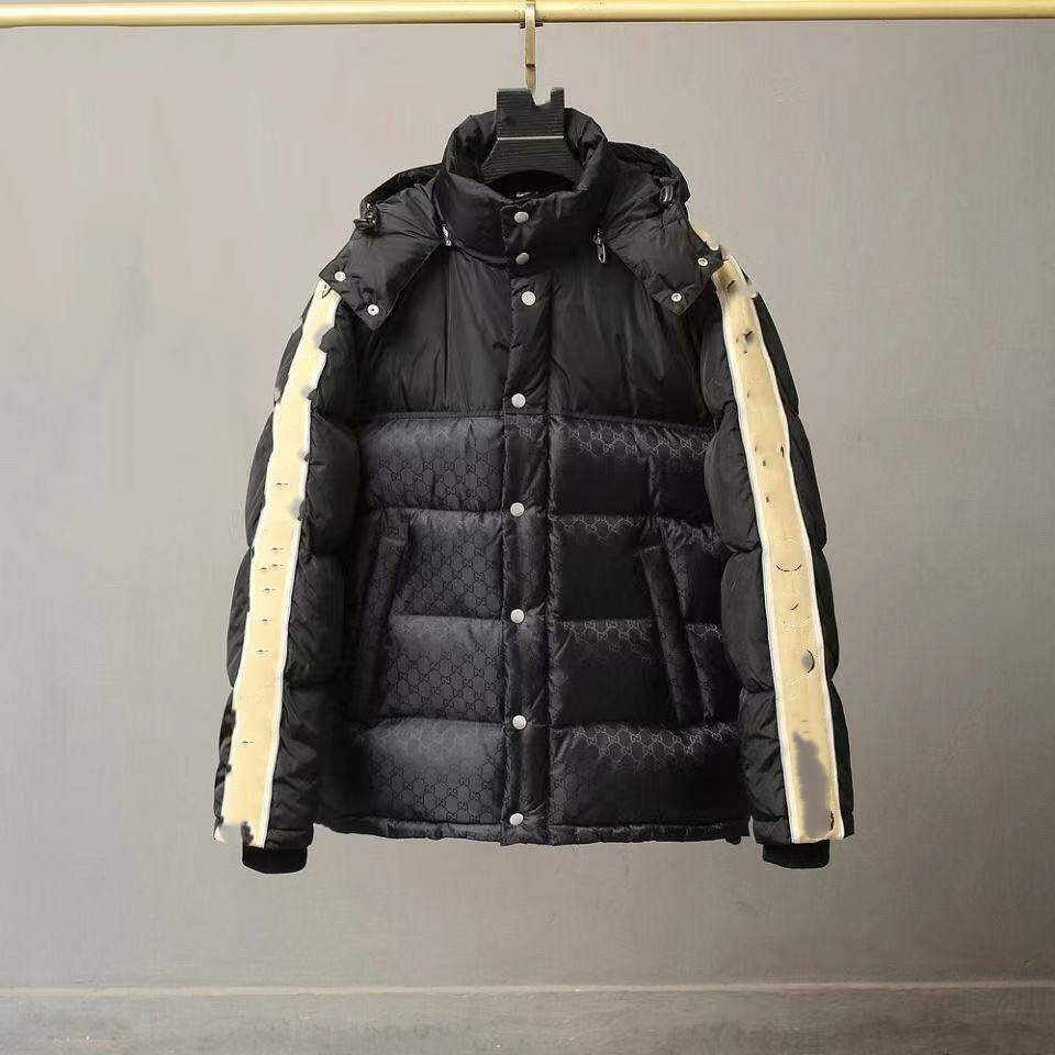 

Designer New Mens Down Jacket Fashion Print Letter Design Casual Down Coat Popular Puffer Jackets Outdoor Warm Parka Multicolor Plus Size Couple Clothes Black, 01