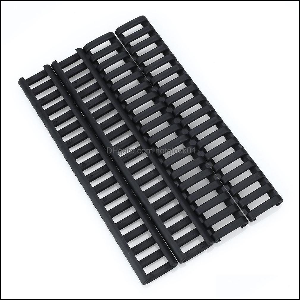 

Others Tactical Accessories 4X 18-Slot Picatinny Ladder Rail Panel Handguard Protector Resistant Er Drop Delivery 2022 Tactical Gear Otvfn, Bk