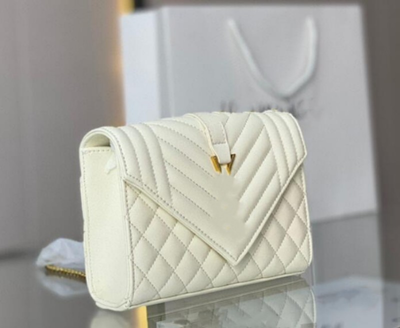 

Designer caviar bags handbag tote LOULOU Y-shaped quilting Diamond Lattice Thread woman Shoulder CrossBody bag Gold silver chain genuine leather Messenger Wallet, Khaki golden letter