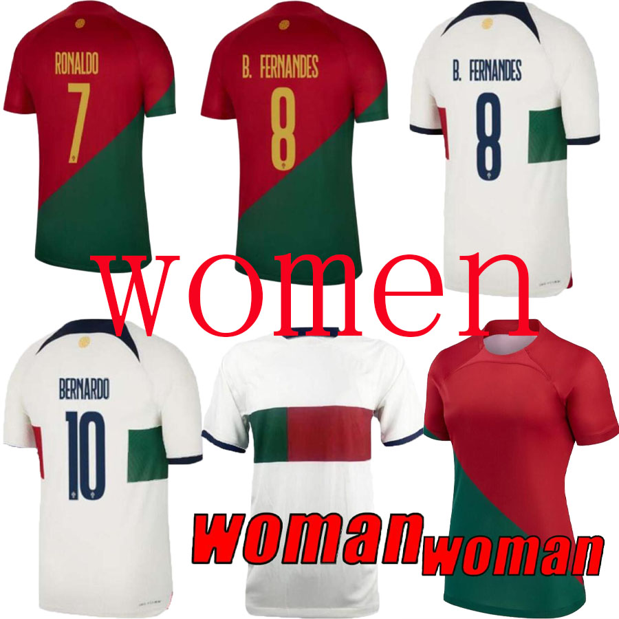 

2022 soccer jersey FERNANDES DIOGO J. world cup 2022 Joao Felix 22 23 Football shirt BERNARDO Women Kit, Grey