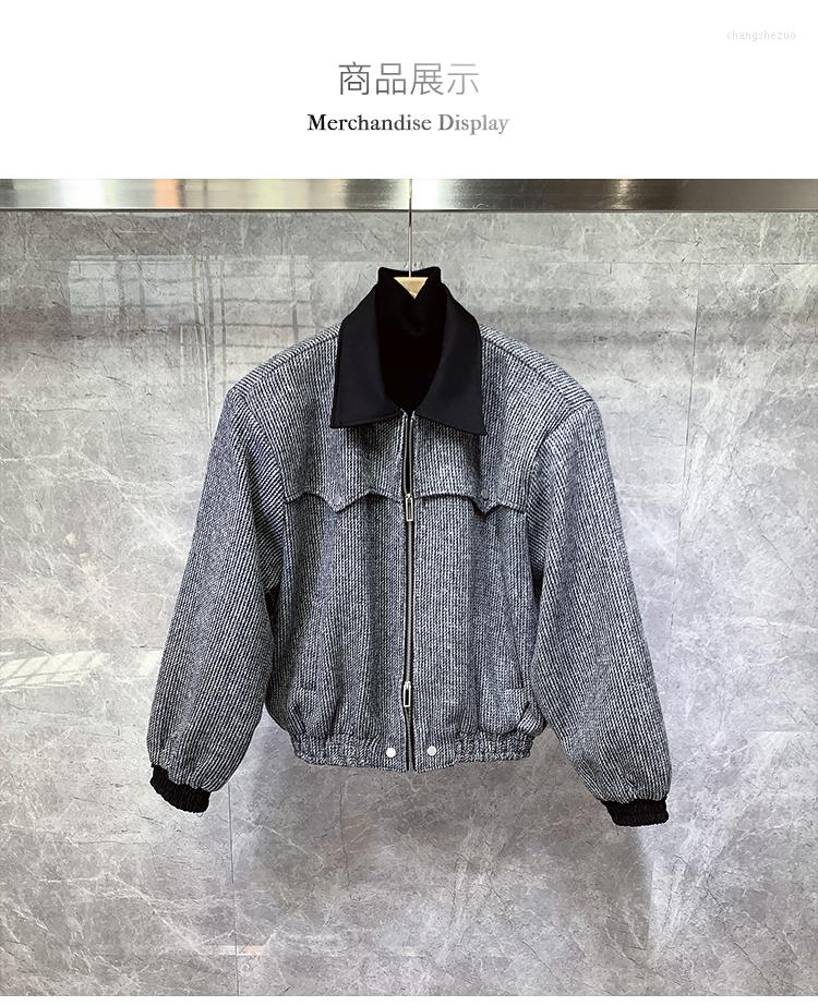 

Men's Jackets Vb1490 Fashion Men's Coats & 2022 Runway Luxury European Design Party Style Clothing, Gray