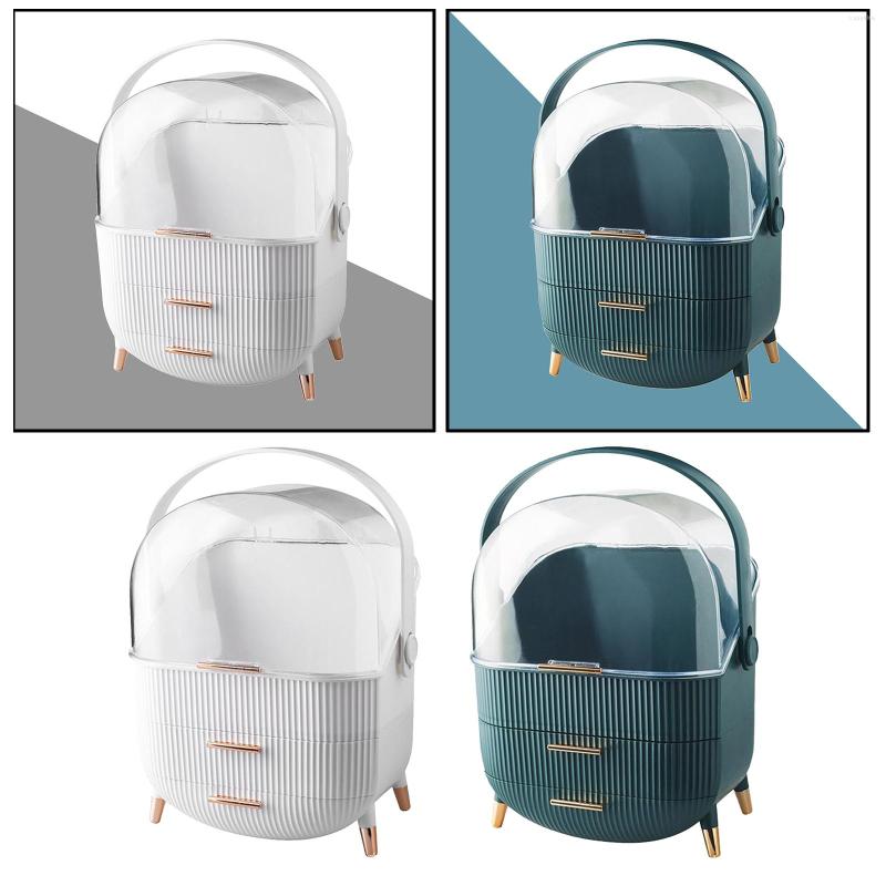 

Women Bathroom Cosmetics Storage Box Waterproof And Dustproof Large Makeup Organizer Skin Care Jewelry Drawer