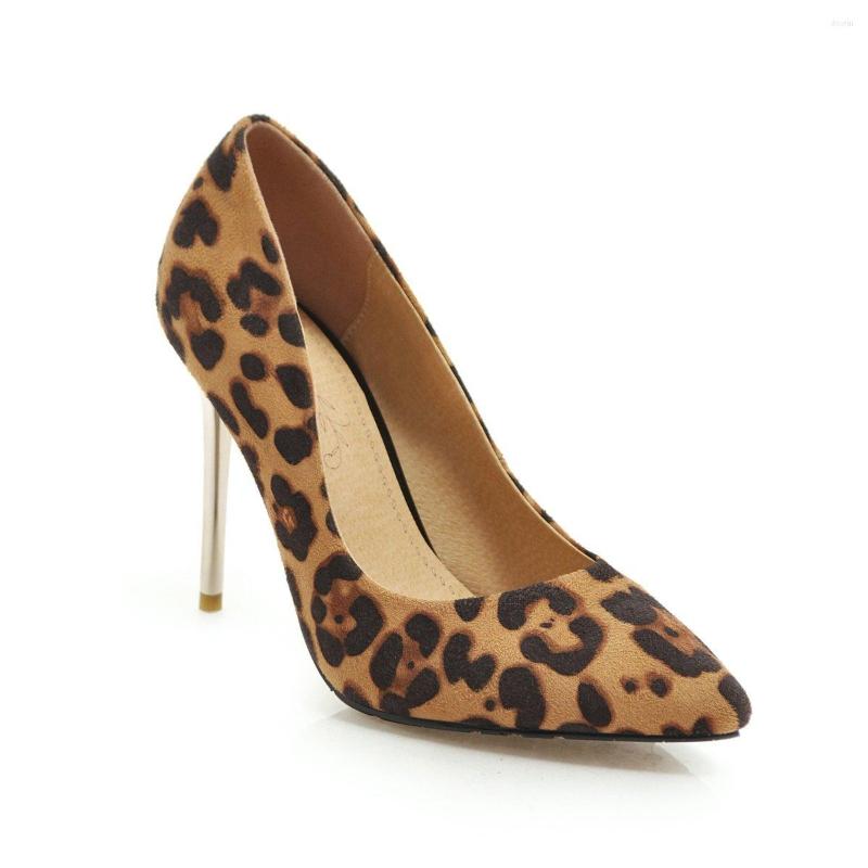 

Dress Shoes Fashion Leopard Female 19 Years Spring Sexy Fine With The Size And Super Code 31-46 Shallow Mouth Pointed Single, White