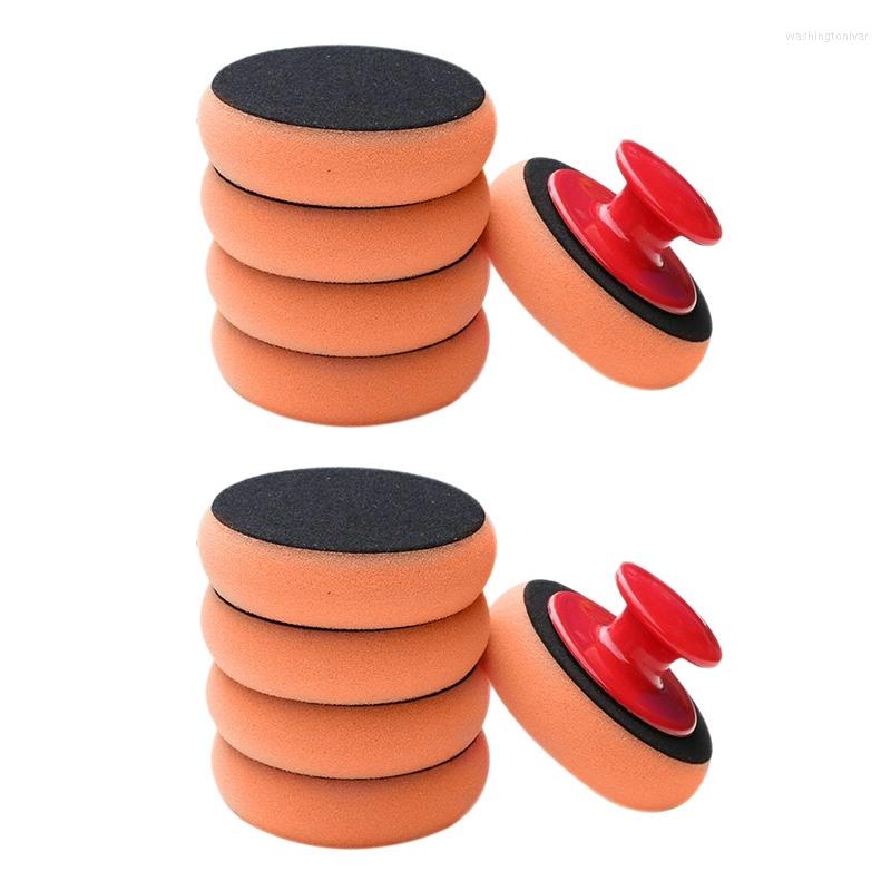 

Car Sponge 12Pcs Wax Wash Polish Pad Cleaning Foam Kit Microfiber Applicator Pads With Gripper Handle Car-Styling