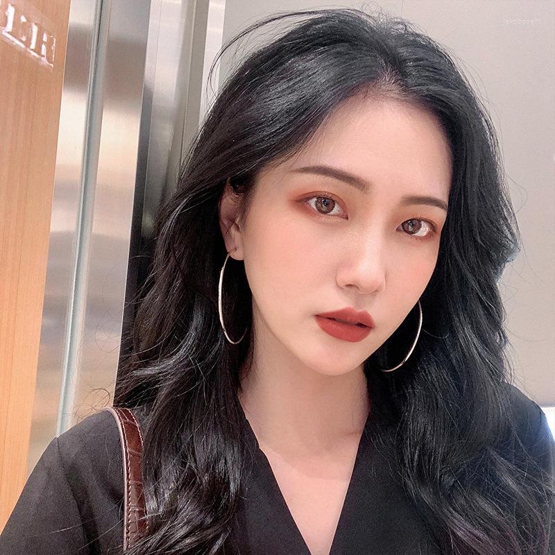 

Hoop Earrings LByzHan Women 3-6cm Small Big Circle Statement Ear Ring Fashion Jewelry Gift Nightclub DJ 2022