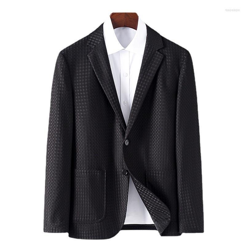 

Men's Suits Men's For Men Blazer Hombre Terno Masculino Blazers Costume Autumn Breathable Fashion Slim Plaid Coat -3XL, Black