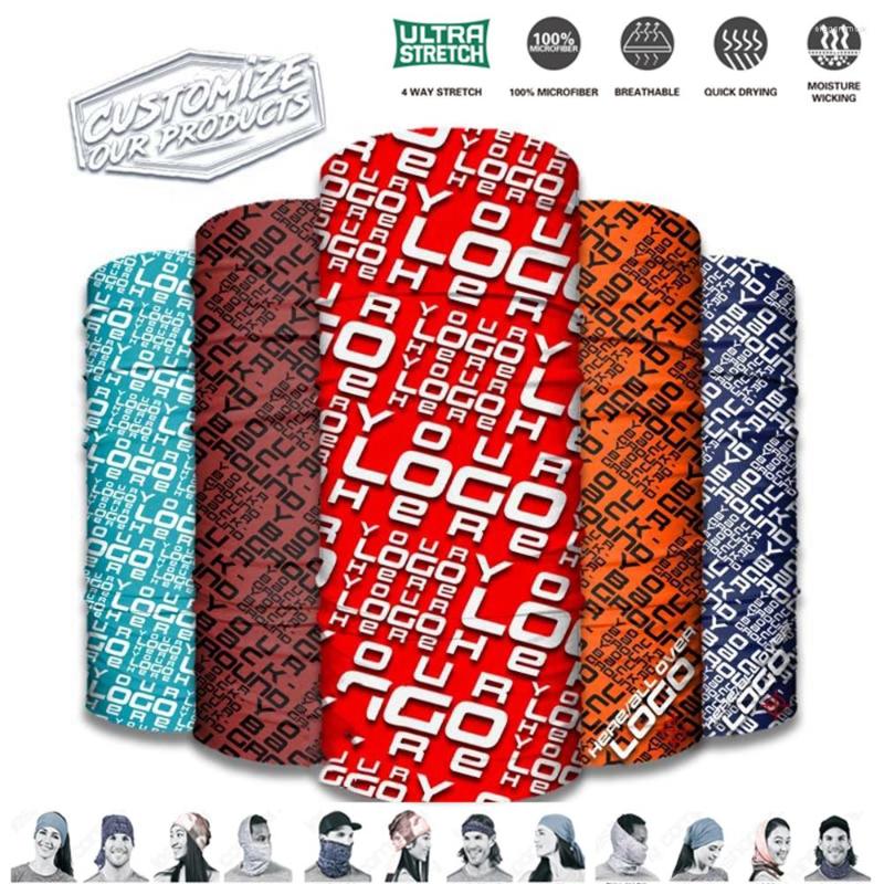

Bandanas Customized Neck Warmer Mask Seamless Bandana Ski Balaclava Cycling Face Shield Tube Scarf Sport Motorcross Headband Summer