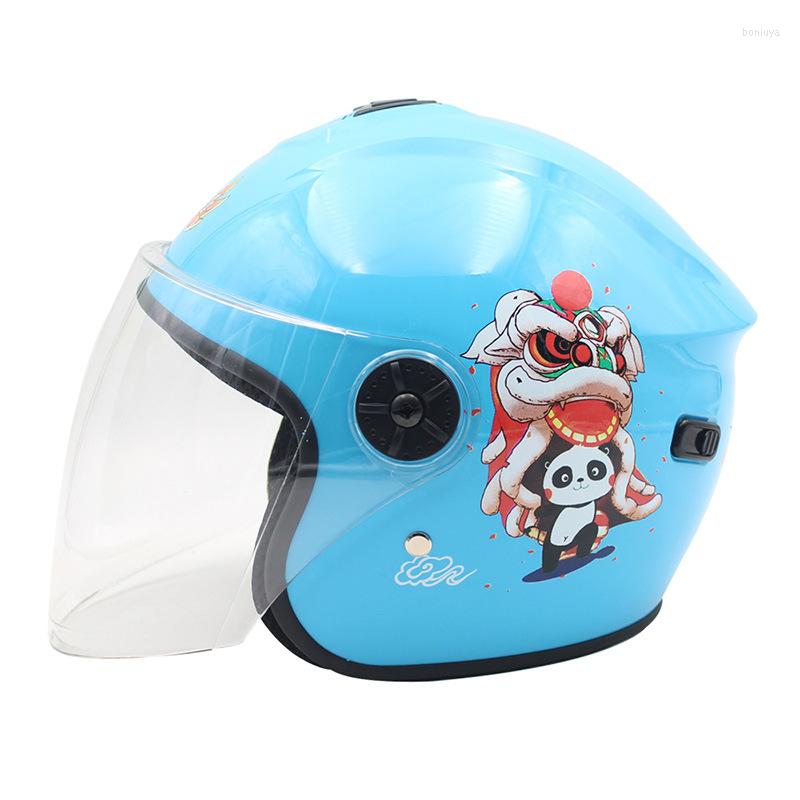 

Motorcycle Helmets Safety Protection Children Helmet Scooter Crash Boy And Girl Kid Lovely Sunshade Sun, 05