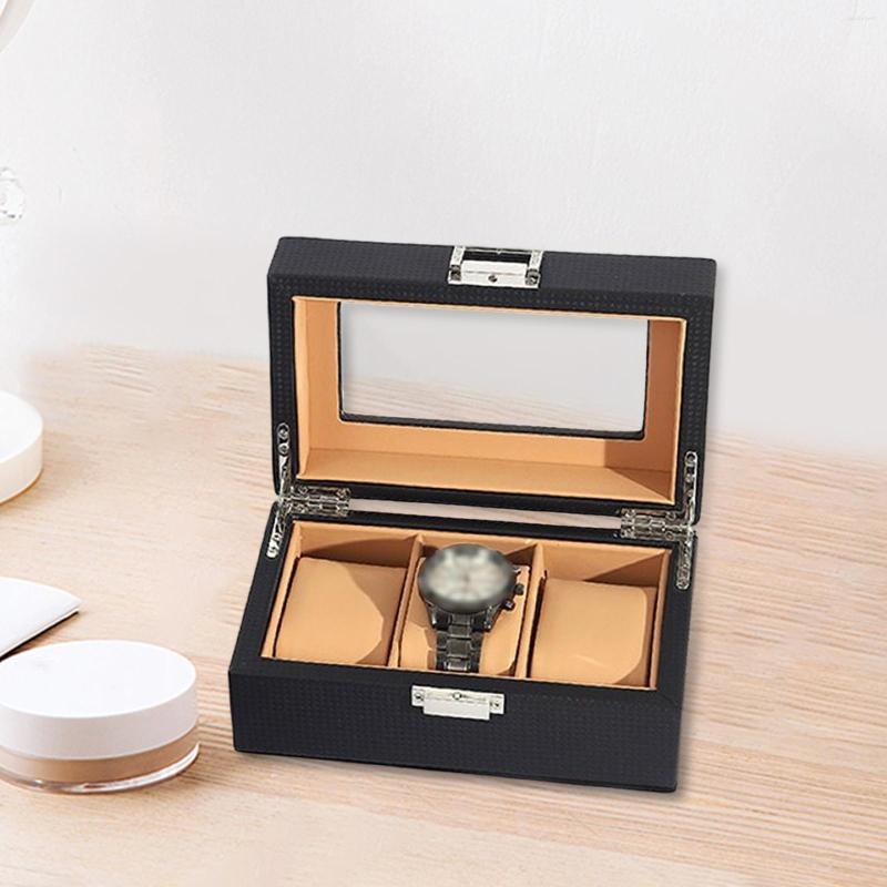 

Watch Boxes 3 Grids Box Gift Case Holder Es Storage Organizer For Wristes