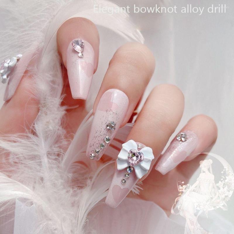 

Nail Art Decorations Crystal Heart Diamond Bow Tie Drill Jewelry Cute Accessories Mobile Phone Case Manicure Decoration