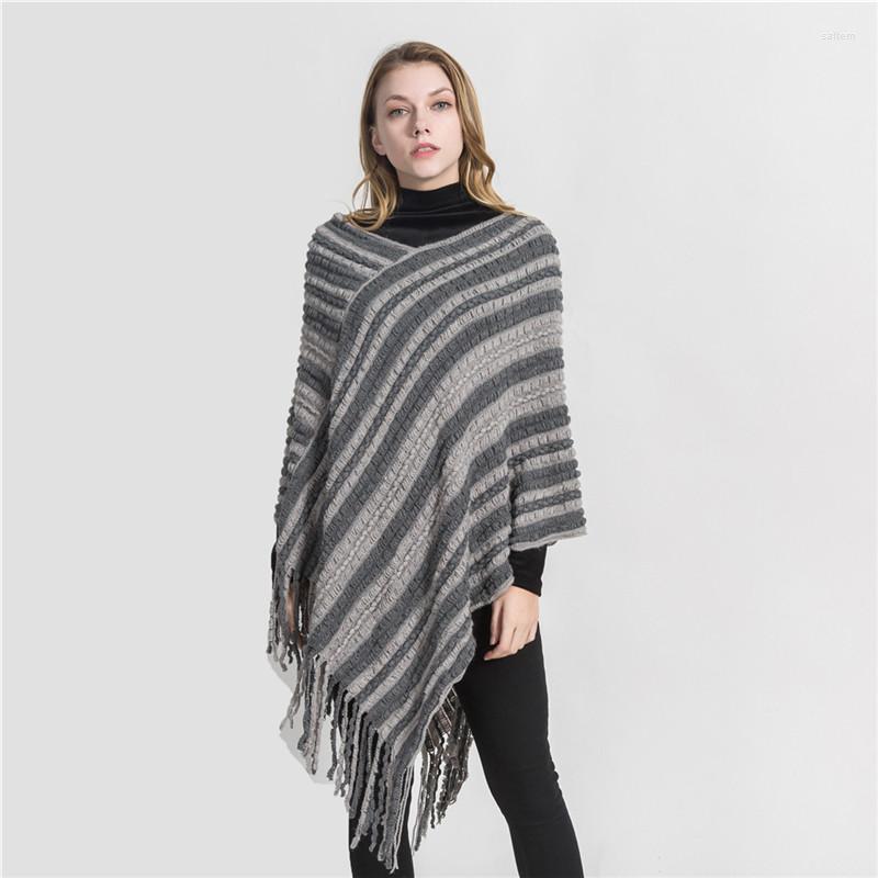 

Scarves 2022 Design Winter Warm Plaid Ponchos And Capes For Women Oversized Shawls Wraps Cashmere Pashmina Female Bufanda
