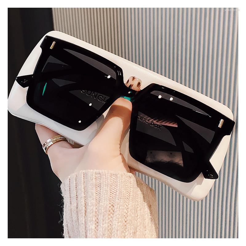 

Sunglasses 2022 Korean Version Of The Fashion Temperament Glasses Trend Personality Conjoined Women