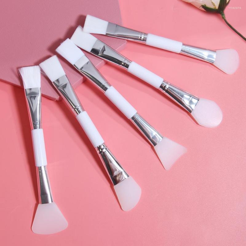 

Makeup Brushes Silicone Facial Mask Brush Professional Double-headed Wool Fiber Blending Easy To Clean Skin Care Cosmetic Tool 1PCS