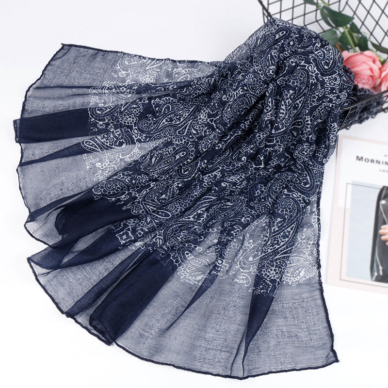 

Paisley Viscose Hijab Printed Scarf Shawl Wrap Muslim Women Hijabs Retro Women's Scarves Islam Abaya Pashmina Ethnic Bandana