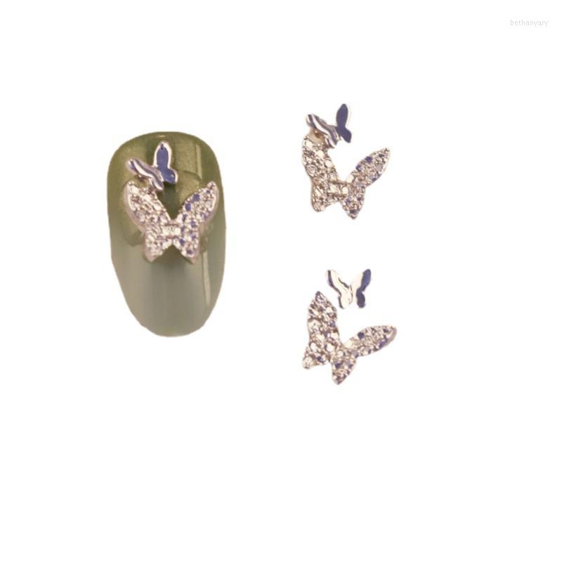 

Nail Art Decorations Metal Double Butterfly Ornament Alloy Bow Nails