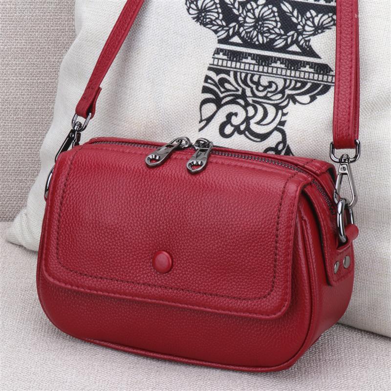 

Evening Bags Genuine Leather Shoulder Bag Women's Luxury Handbags Fashion Flap Crossbody For Women Messenger Female Tote Purse, Black