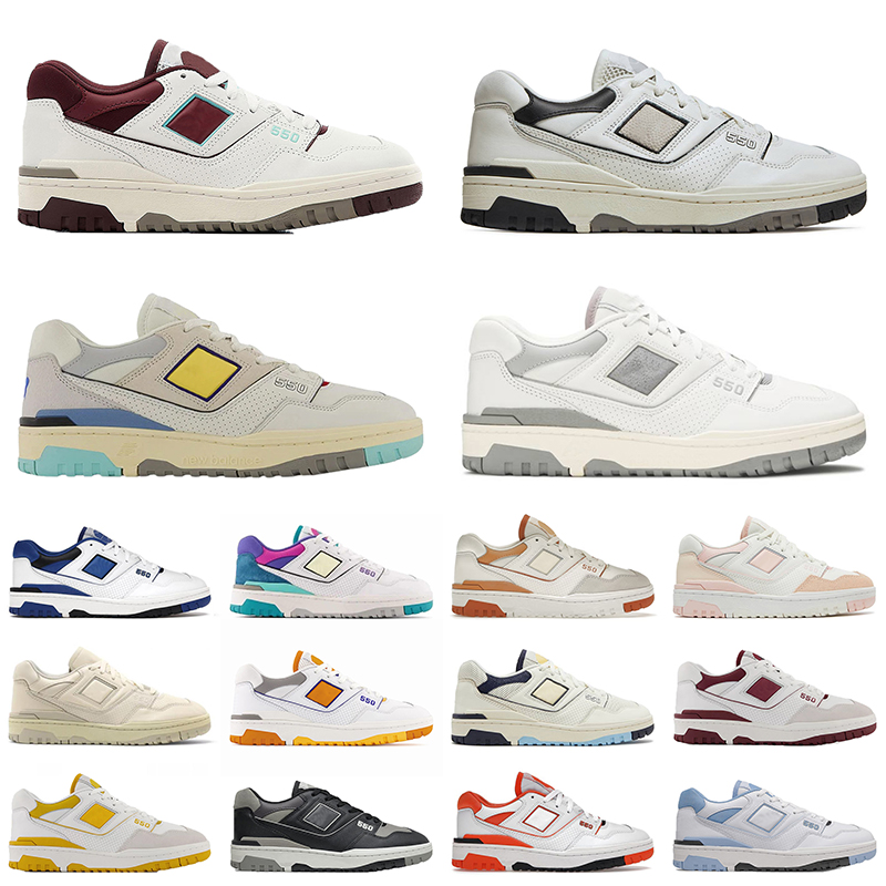 

Men Women B550 550 Running Shoes Silver Burgundy Cyan Trainers Flat Cream Black Au Lait White Pink UNC Sea Salt Syracuse Evergreen Shadow Sports Sneakers Outdoor, 36-45 unc
