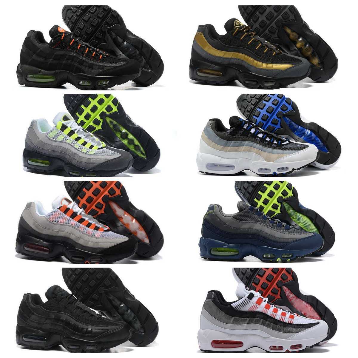

Classic 95 airmaxs Mens Running Shoes Greedy Chaussures 95s air Neon Triple Black White Khaki Total Orange Grape Safari Obsidianair JORDON nk, T022
