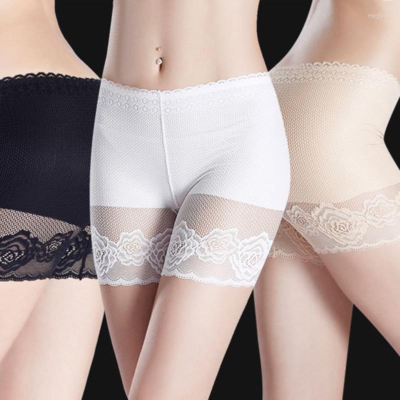 

Women's Panties Fashion Women Shorts Pants Sexy High Waist Black Lace Safety Female Soft Comfortable Underwear Boxer, White