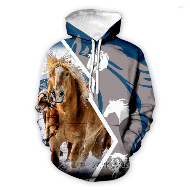 

Men's Hoodies Phechion Fashion Men/Women's Horse Art 3D Print Clothing Street Hip Hop Casual Sweatshirt Z105, 12