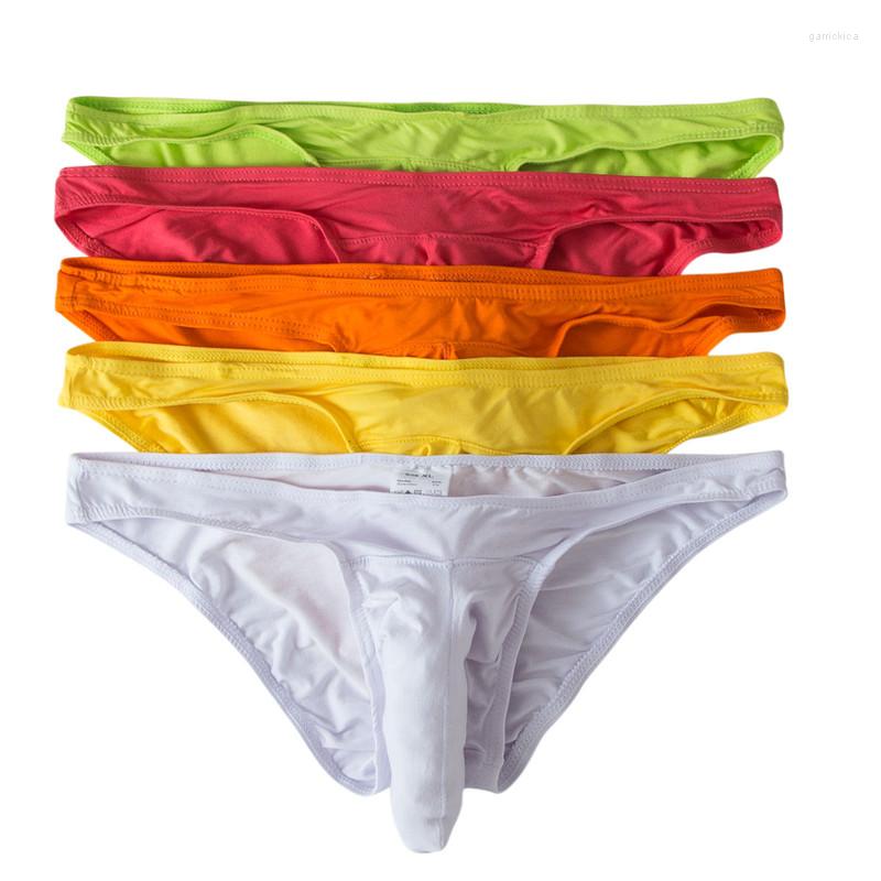 

Underpants 5/10PCS Sexy Gay Briefs Mens Modal Bikini Underwear Elephant Trunks Bulge Pouch Soft Slip Homme Panties, 5pcs-2