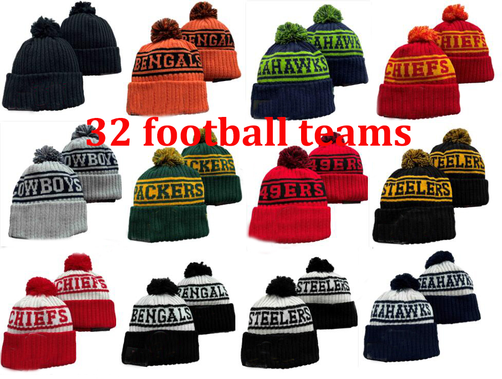 

New hot seller Beanies Hats American Football 32 teams Sports Winter Beanies Knitted ball global shipped, Choose more from albums