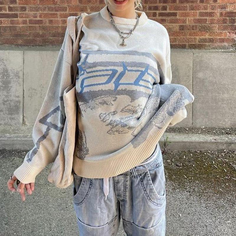 

Women's Sweaters Women Winter Y2K Pullovers Korean Fashion Fairy Grunge Knitted Streetwear Sweater Harajuku Men Pullover Knitwear Tops, Black