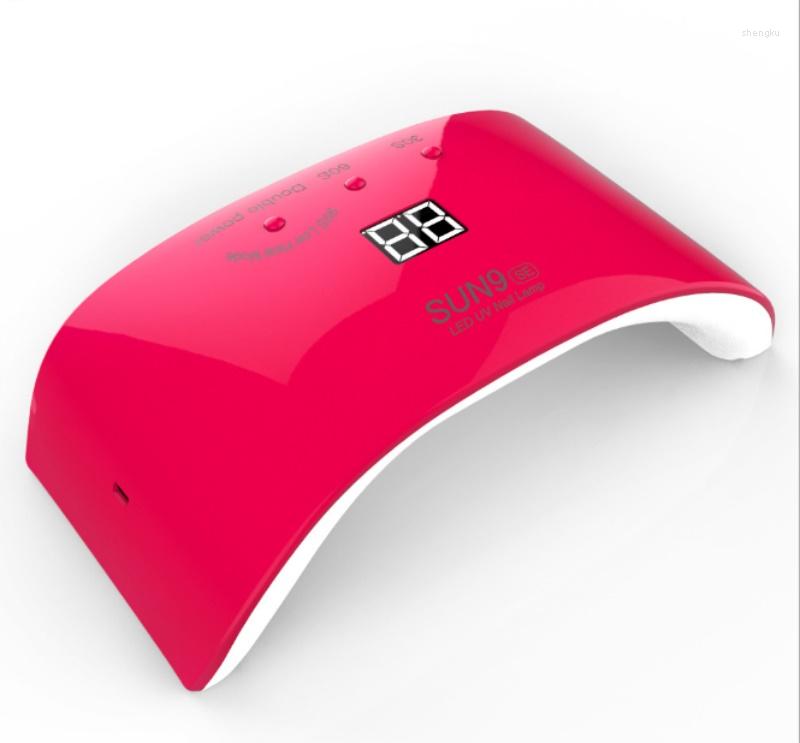 

Nail Dryers LED UV Lamp Dryer 24W Motion Sensor High-tech Leds Double Light Gel Polish Art Tools 20pcs, Light yellow