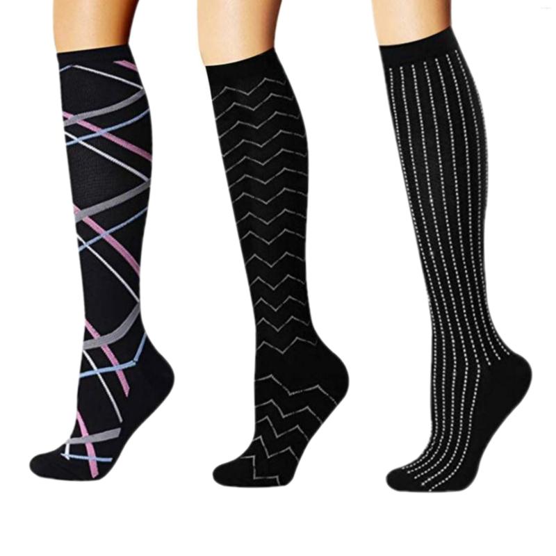 

Men's Socks Compression Fit For Golf Hiking Running Varicose Veins Leg Relief Pain Knee Men Travel Cycling, 23