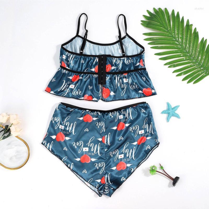 

Women' Sleepwear Women' Girls Slipper Boots Ladies Sexy Sleeveless Top Shorts Set Lingerie Home Womens Shirt And Pants Women Pajamas, White