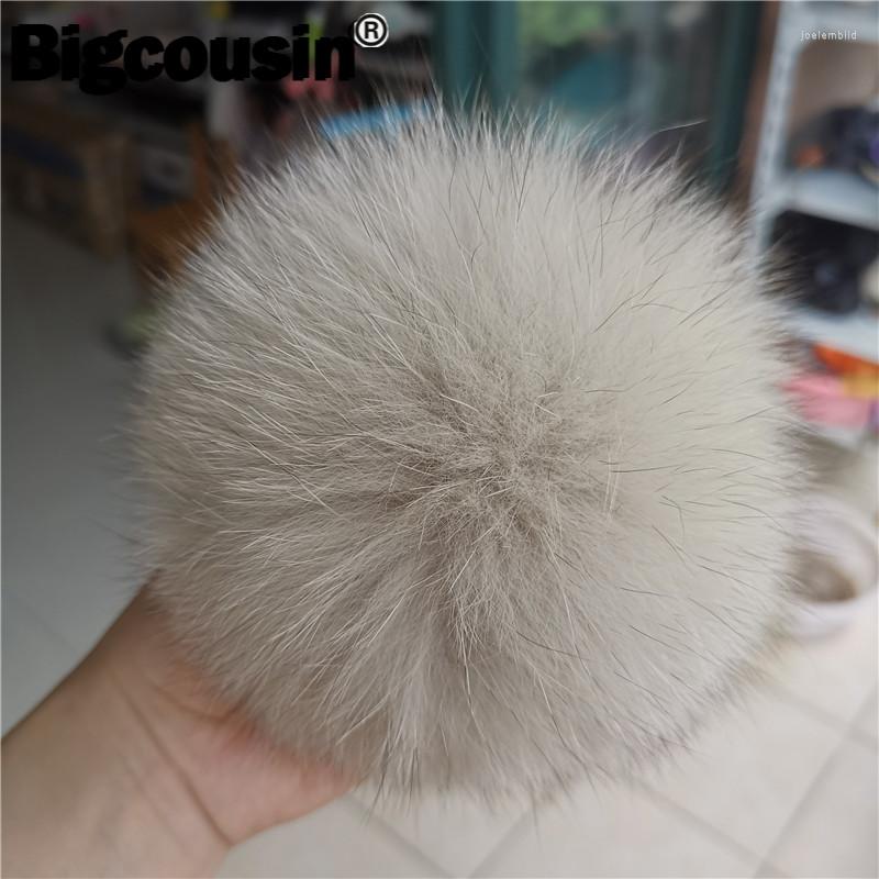 

Scarves Real Fur Pompoms 1PC Fluffy Light Green 14-15cm Pom Handmade Balls For Beanies Knitted Hats Caps DIY Accessories