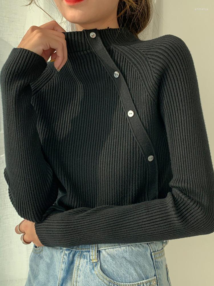 

Women's Sweaters Turtleneck Sweater Women Women's Spring And Autumn 2022 Wear Outside Inside Slim Fit Versatile Knitted, Black