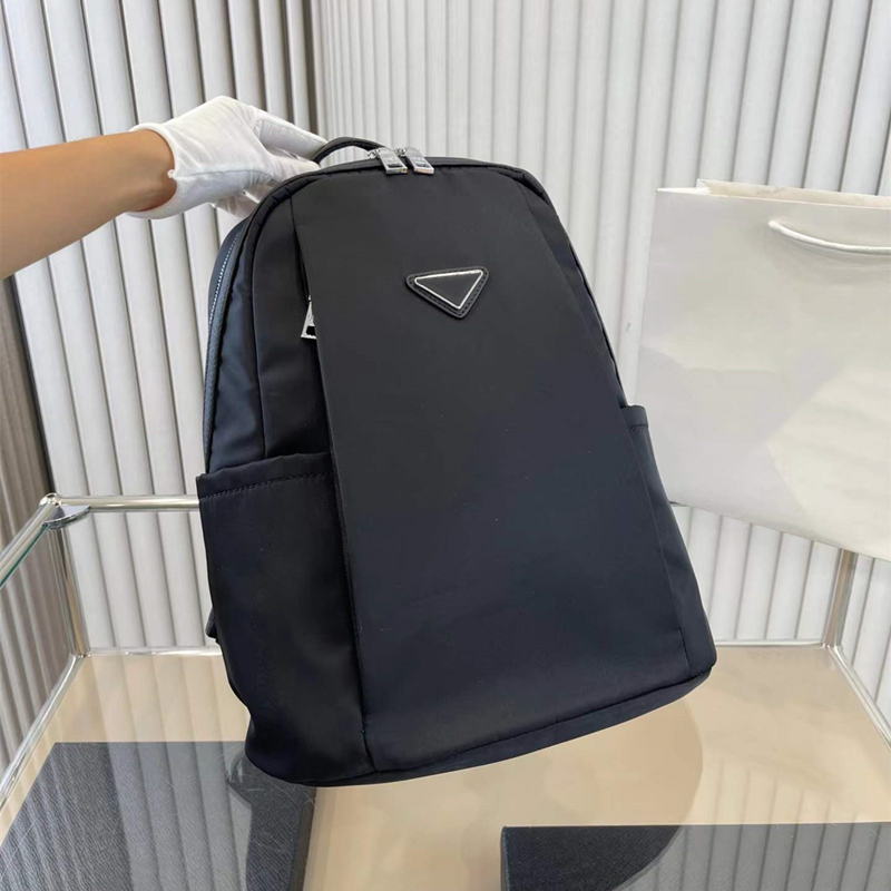 

Nylon Backpacks designer backpack back packs Luxury Student Bags fashion Triangle Pattern Medium School Bag Large Capacity Zipper Pouch Woman Mens 5A, Opt